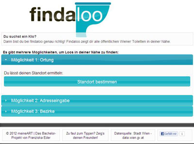 Vorschau Findaloo – öffentliche Toiletten finden