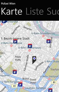 Vorschau Polizei Wien – Windows Phone App