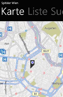 Vorschau Spitäler Wien – Windows Phone App