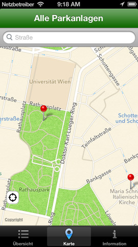 Vorschau Park Finder Vienna