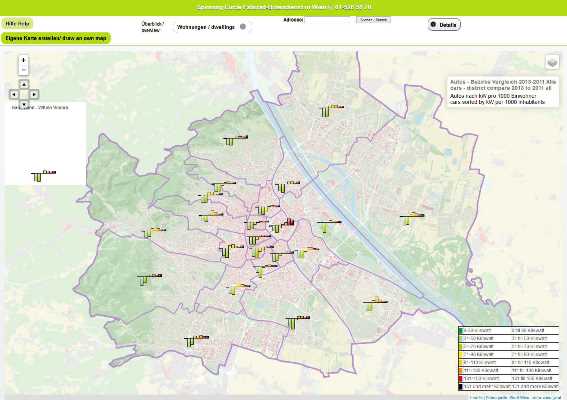 Vorschau Daham in Wien, interaktiver Atlas von Wien