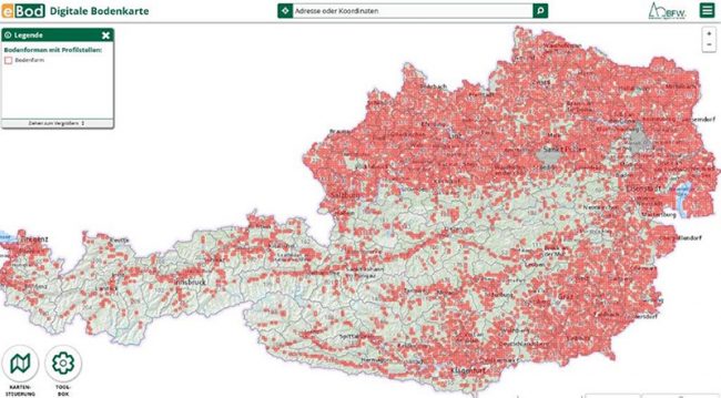 Vorschau Digitale Bodenkarte (eBOD)