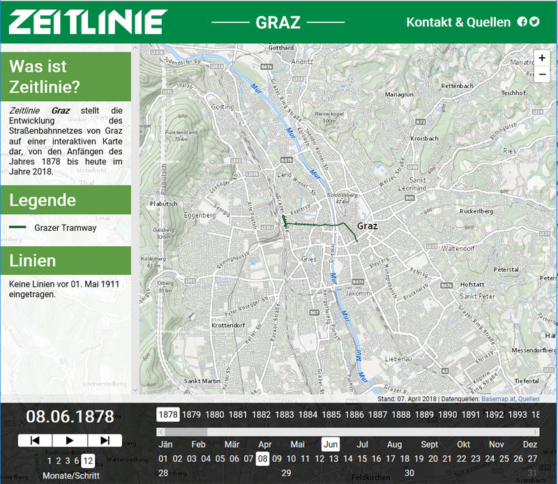 Vorschau Zeitlinie Graz