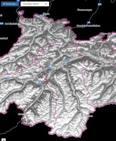 Vorschau Solarpotenziale Tirol