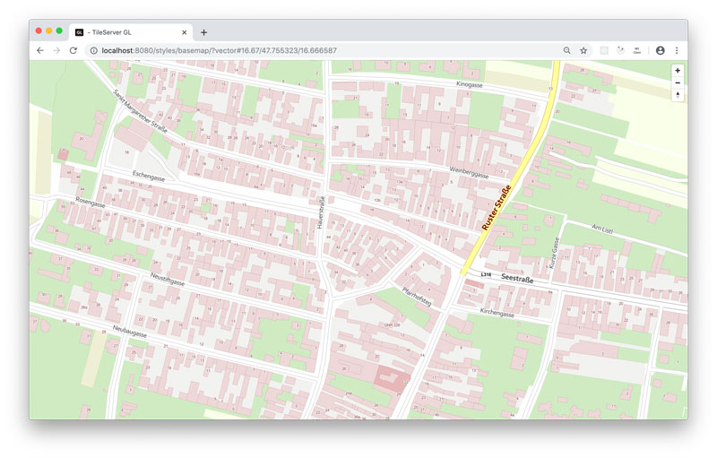 Vorschau How-To: hosting basemap.at vector tiles offline