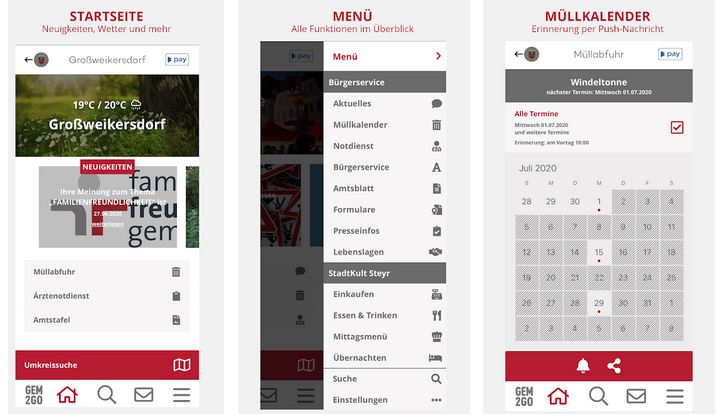 Vorschau Gem2Go Die Gemeinde Info und Service App