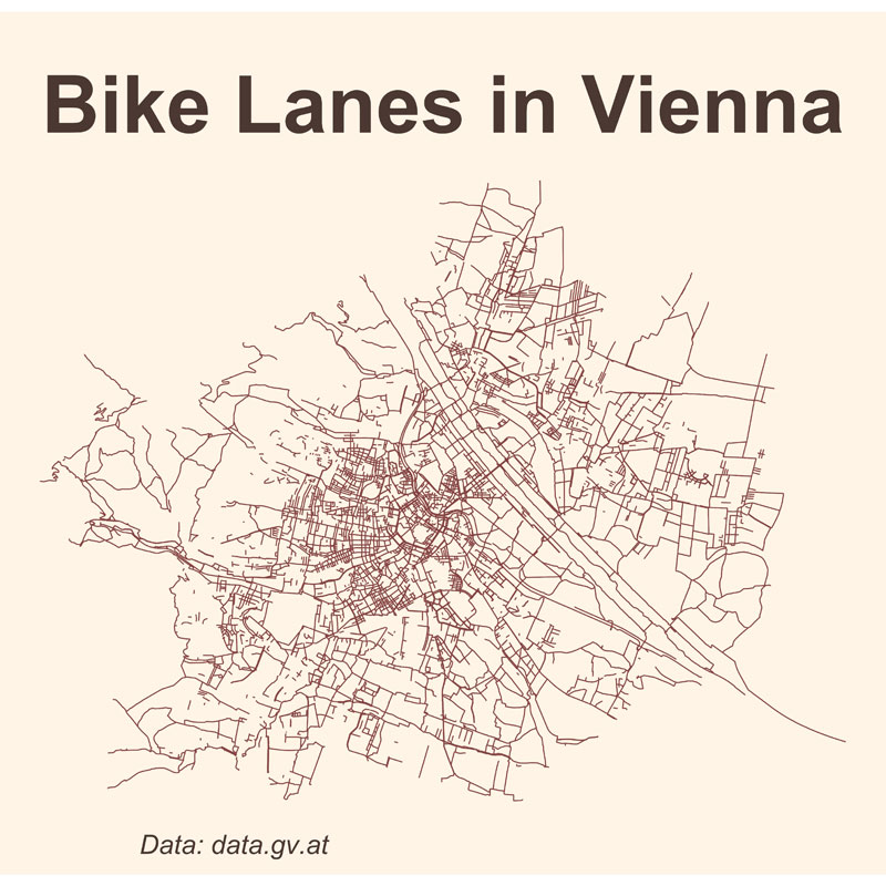 Vorschau Radwege in Wien