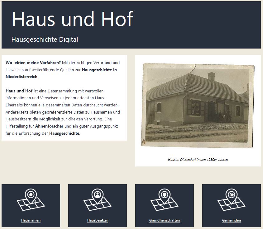 Vorschau Haus und Hof – Hausgeschichte Digital