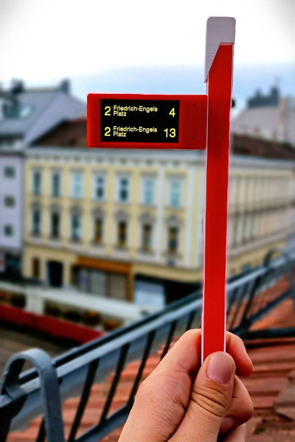 Vorschau Wiener Linien ESP32-S3 Public Transport Departure Monitor